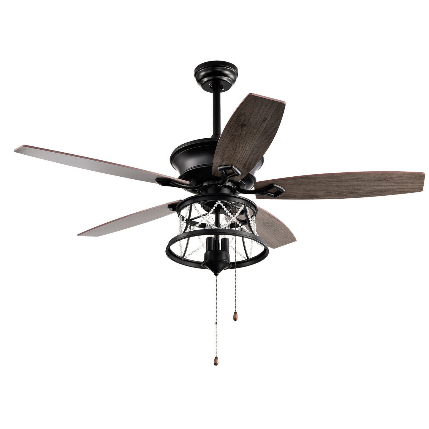 Ceiling Fans 52 Inch Industrial Style Indoor Ceiling Fan with Pull-cord Control