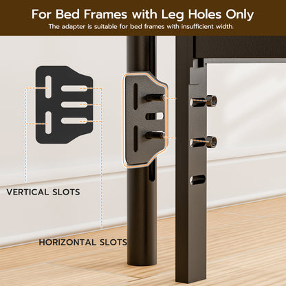 Metal Headboard, Adjustable Height, Heavy Duty Steel Curved Headboard