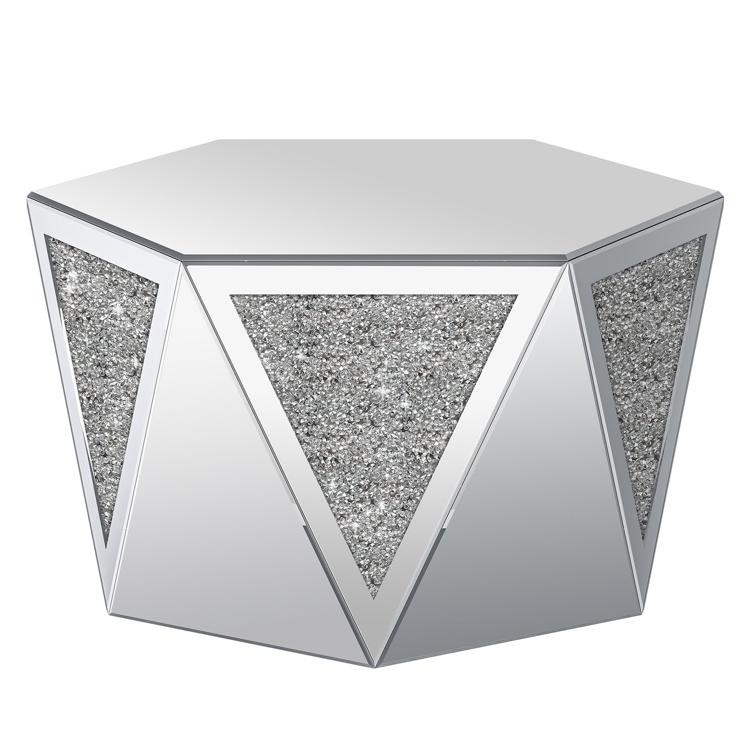 Luxury Mirror Coffee Table with Crushed Diamond