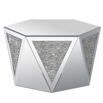 Luxury Mirror Coffee Table with Crushed Diamond