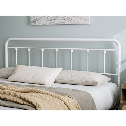 ARICOEASY Metal King Size Headboard Only for Bedroom with Height Adjustable, Sturdy Headboard Suitable for Bedrooms, Hotel, Guesthouse