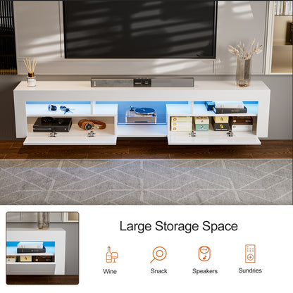 LED Floating TV Stand Modern Wall Mounted Hanging TV Cabinet