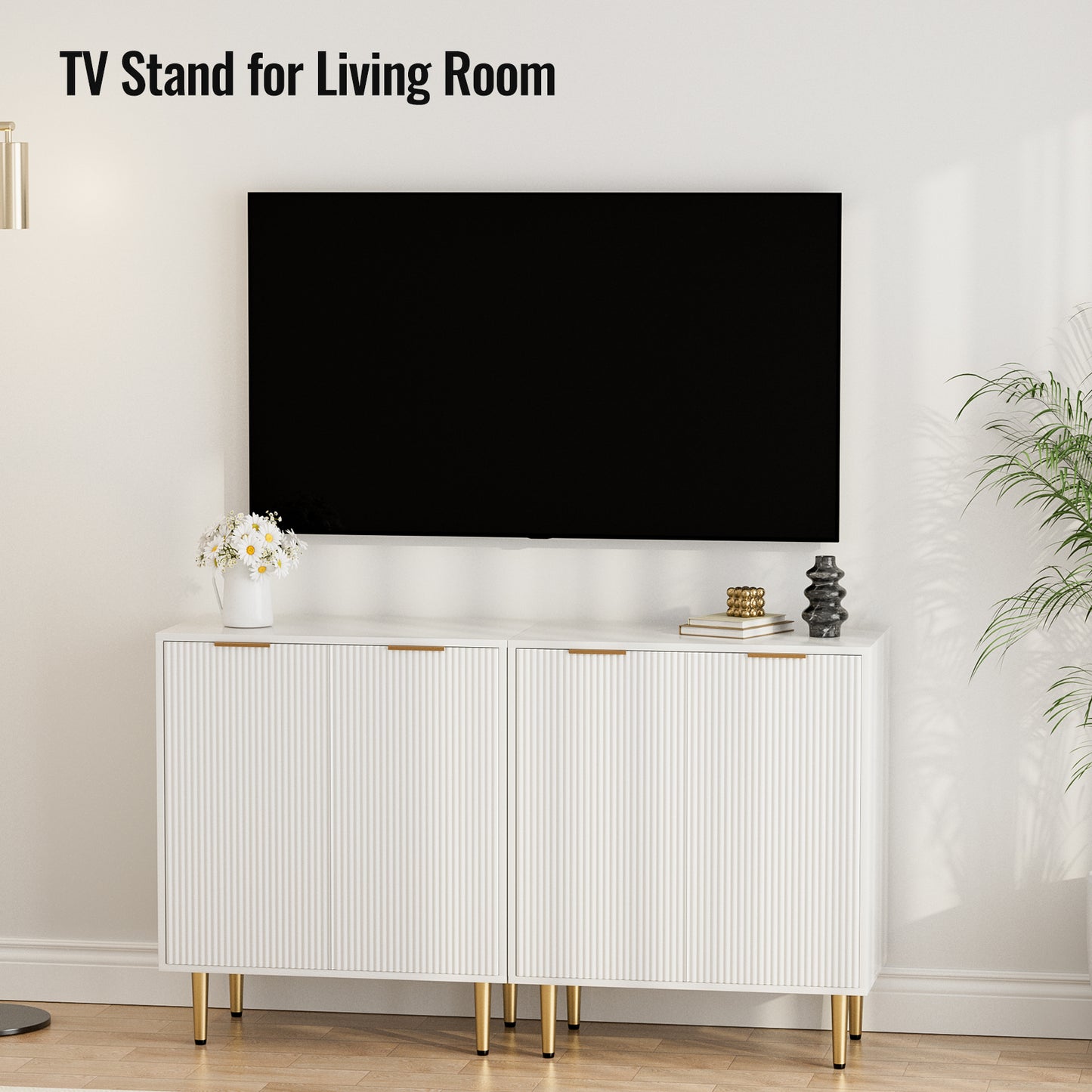 Multifunctional Cabinet with Storage Adjustable Shelves