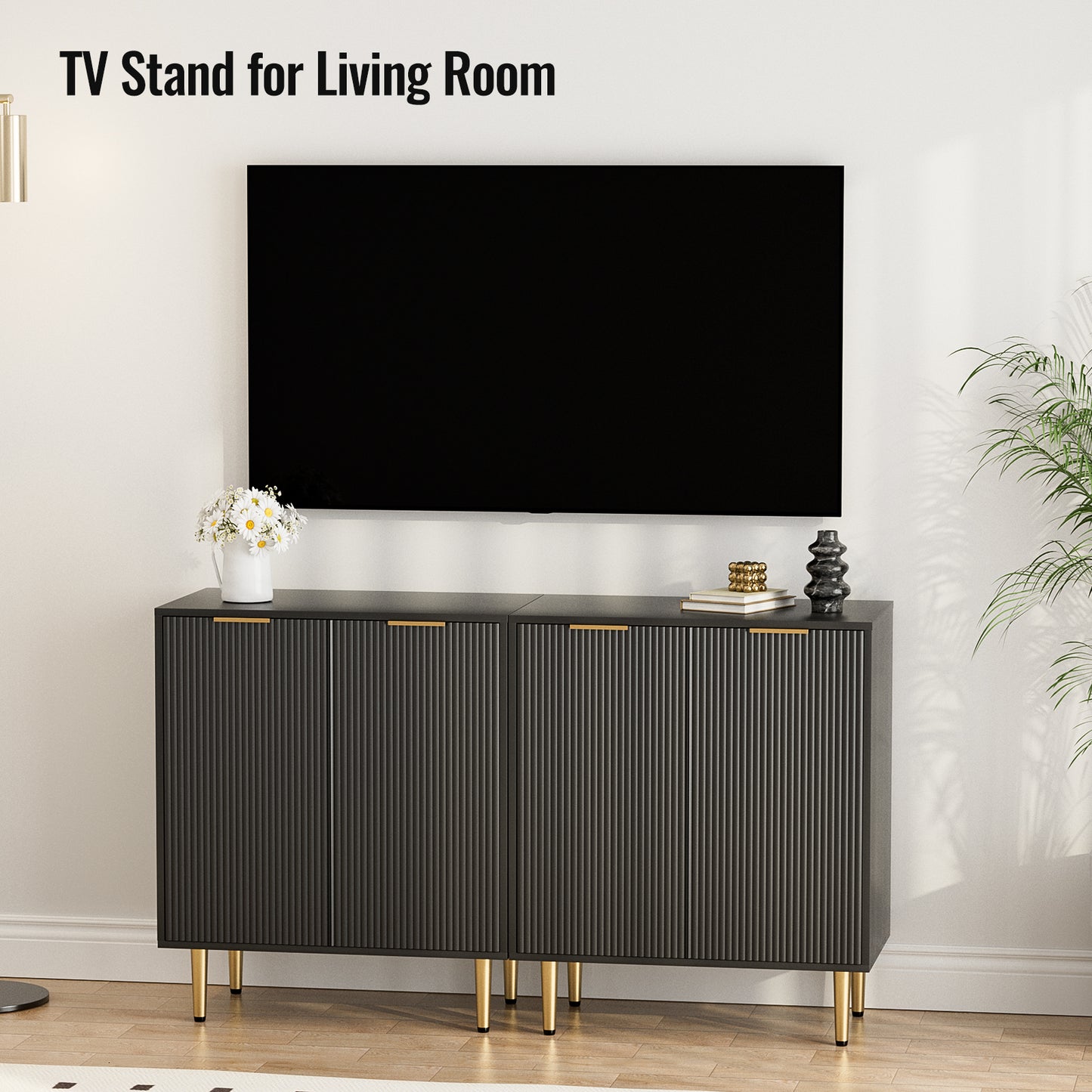 Multifunctional Cabinet with Storage Adjustable Shelves