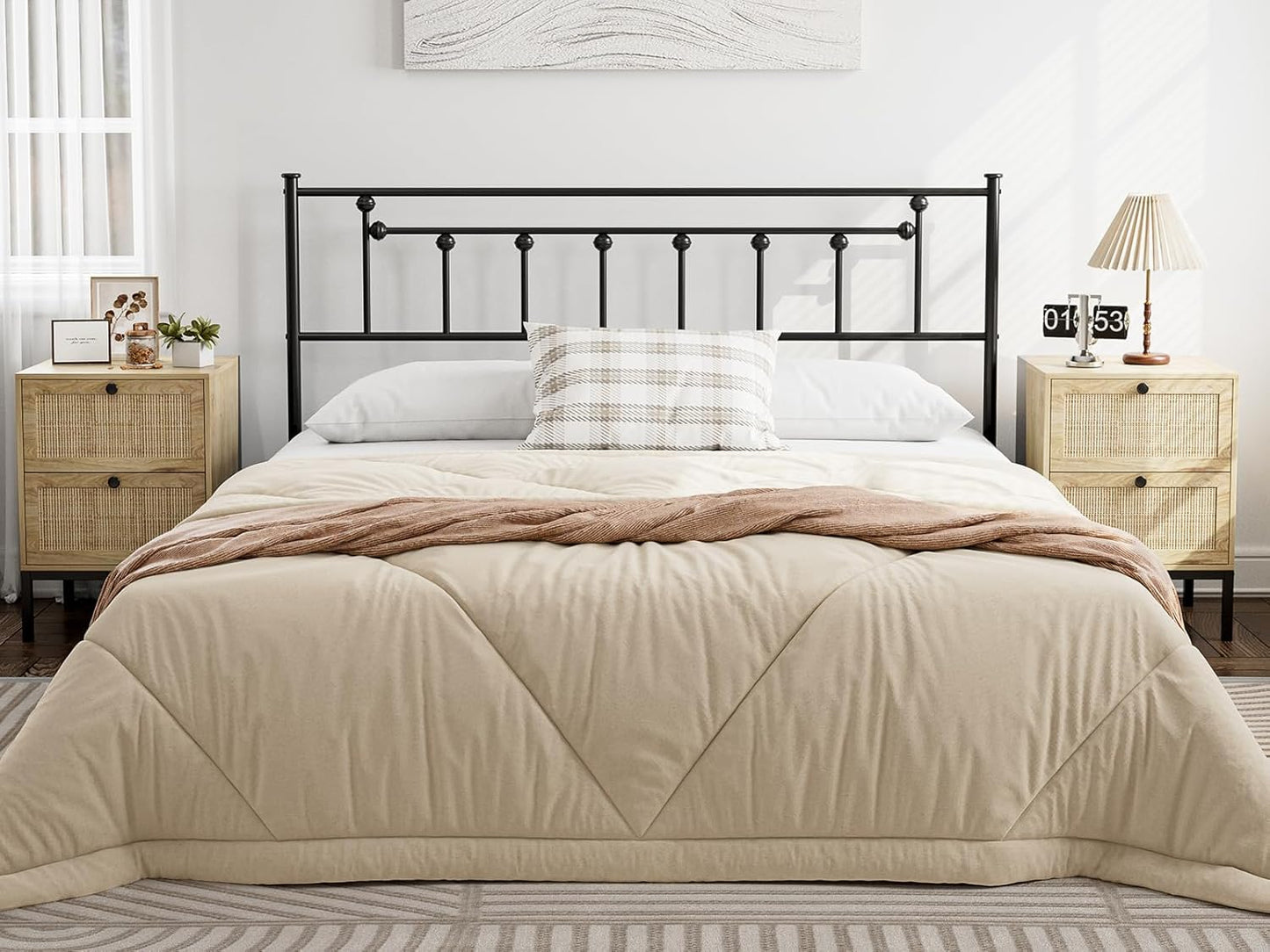 Metal Adjustable Headboard Only for Bedroom