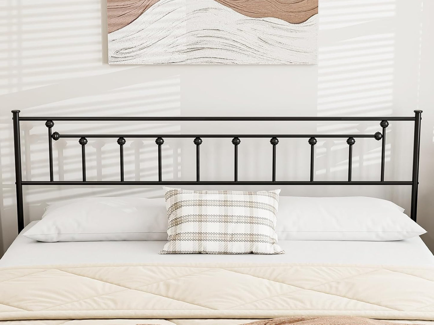 Metal Adjustable Headboard Only for Bedroom