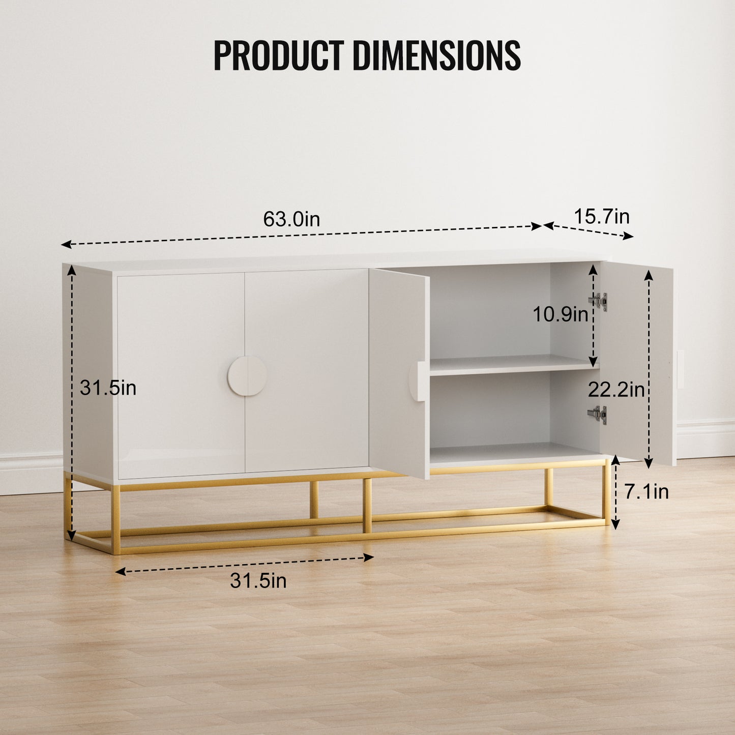 Accent Storage Cabinet & Modern Buffet Cabinet