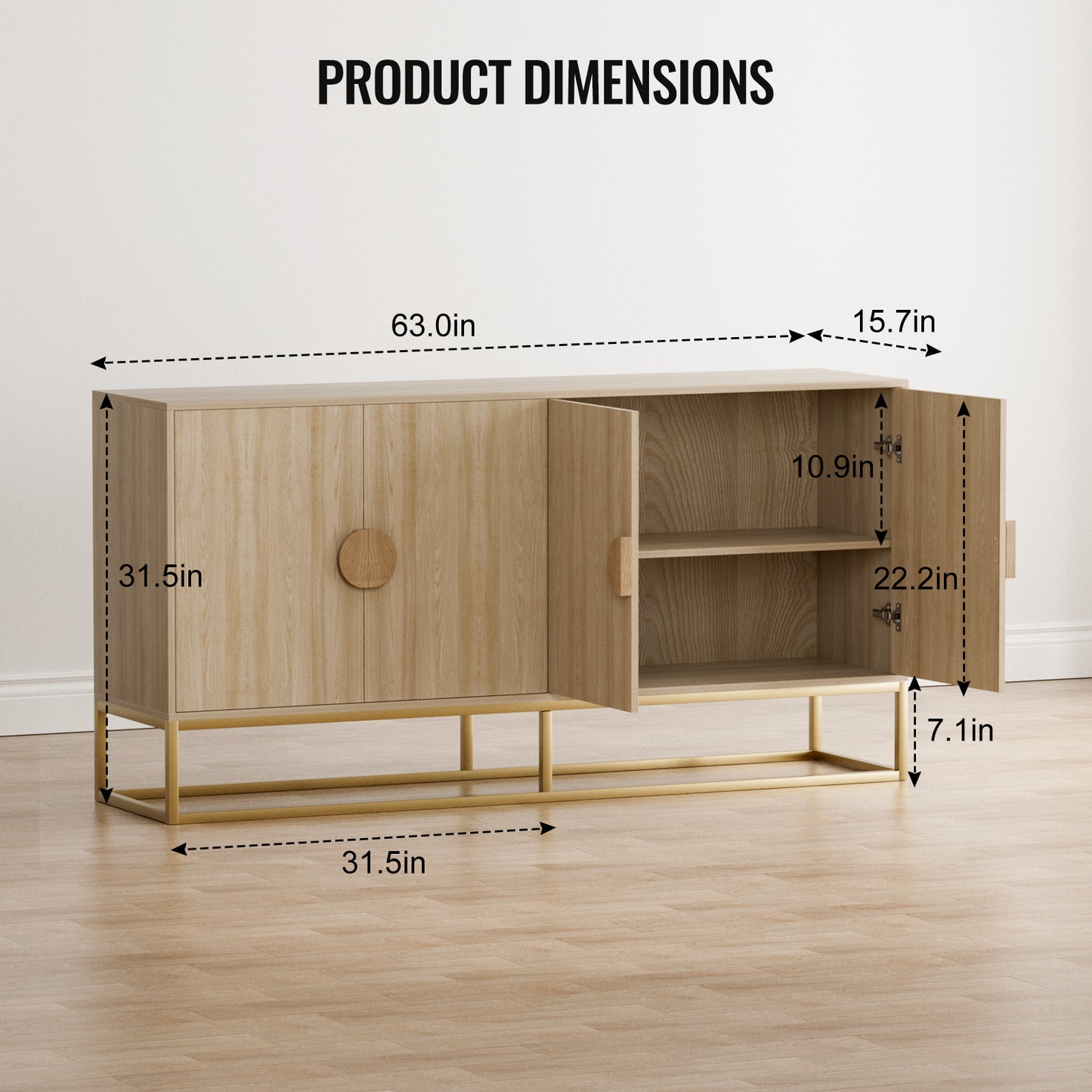 Accent Storage Cabinet & Modern Buffet Cabinet
