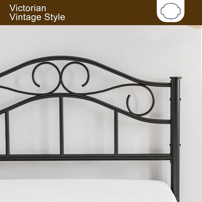 ARICOEASY Vintage Metal Twin Headboard with 7-Level Height Adjustment Design