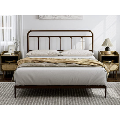 ARICOEASY Metal Full Headboard Only for Bedroom with Height Adjustable, Sturdy Headboard Suitable for Bedrooms, Hotel, Guesthouse