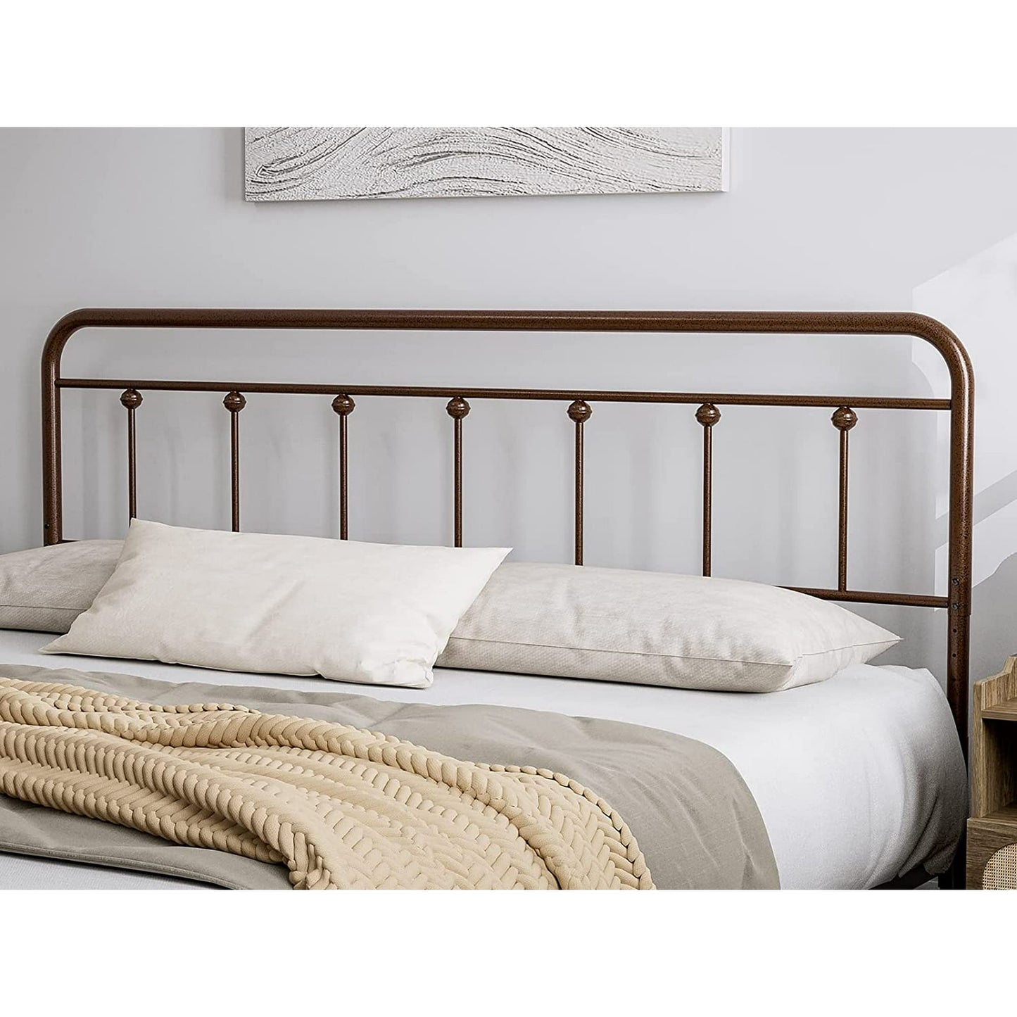 ARICOEASY Sturdy California King Size Headboard with Metal Construction