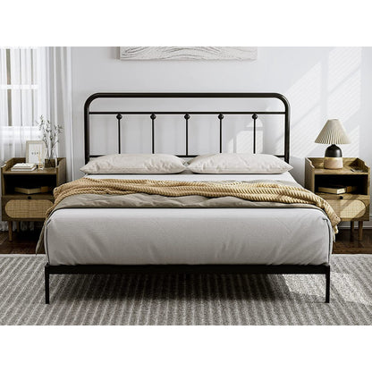 ARICOEASY Metal Full Headboard Only for Bedroom with Height Adjustable, Sturdy Headboard Suitable for Bedrooms, Hotel, Guesthouse